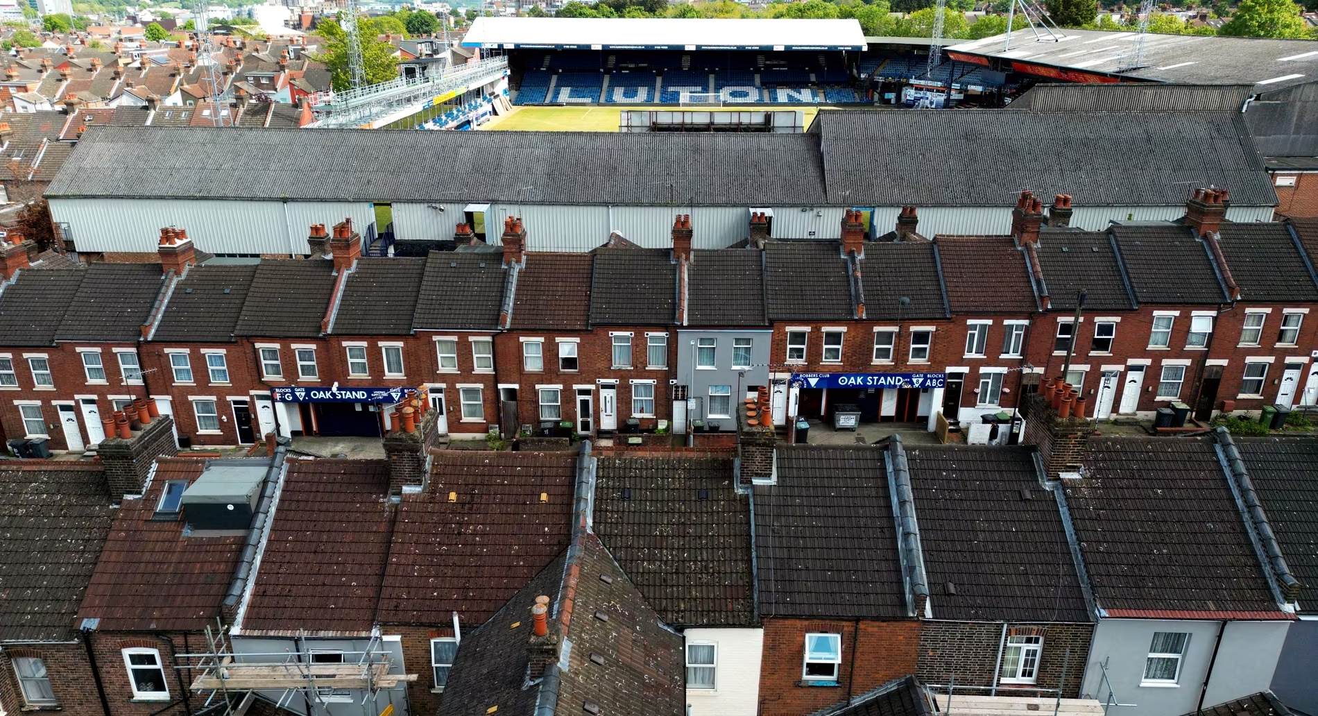 Kenilworth Road,,lo stadio del Luton Town